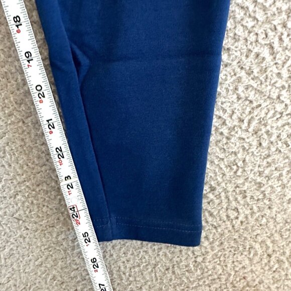 Alphalete Essential Core Joggers High Waist Blue Stretch Tapered Zip Pockets - Picture 5 of 13